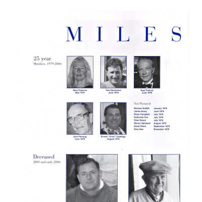 2004 Milestones and Individual Life Members