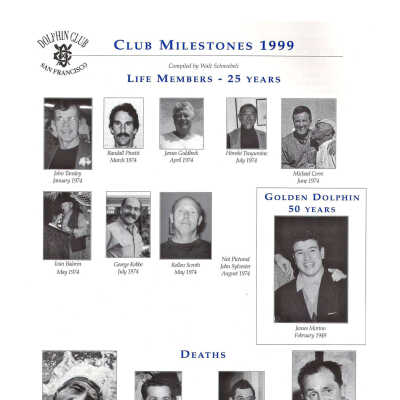 1999 Milestones and Individual Life Members