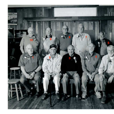 Group 1 50+ Year members with numbers