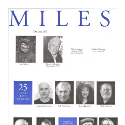 2009 Milestones and Individual Members