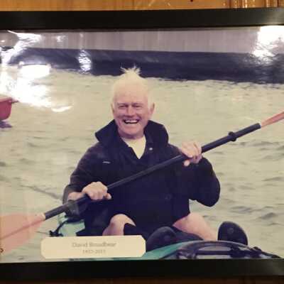 Dave Broadbear in Kayak