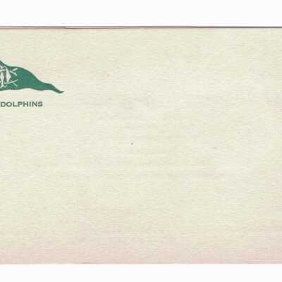 Back of invitation folded up