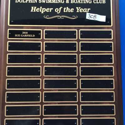 Helper of the Year Plaque