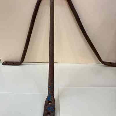 One of four original outriggers, view from under side.