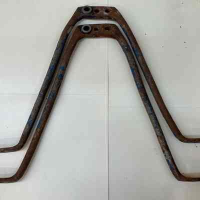 Two of four original stays side view