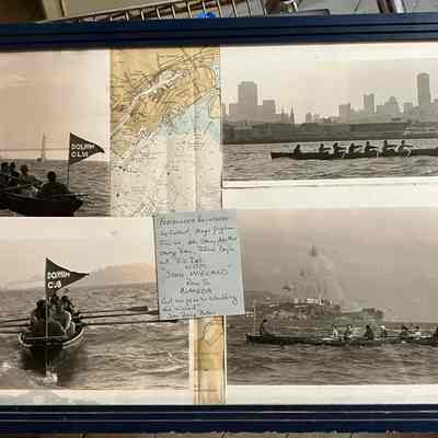 Four framed photos of Wieland