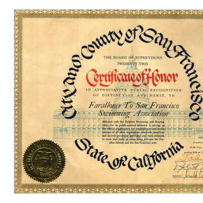Certificate of Honor