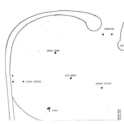 Map of Cove with Named Buoys and Locations for Millennium Polar Bear Courses