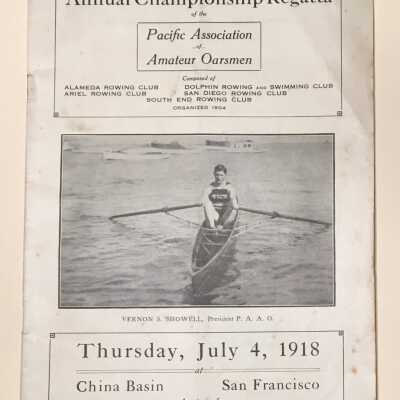 Program for Rowing Regatta