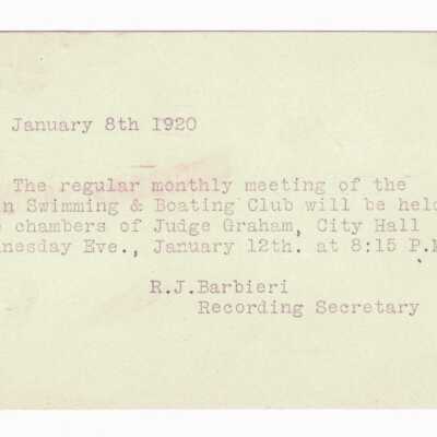 Announcement of Meeting