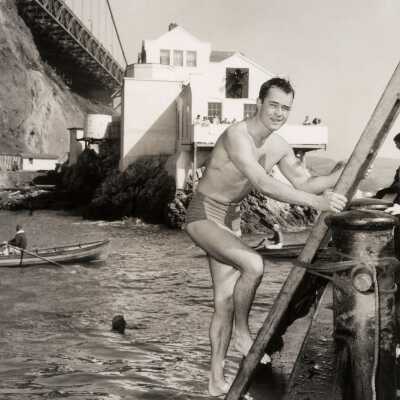 Walt Finishing the Gate Swim