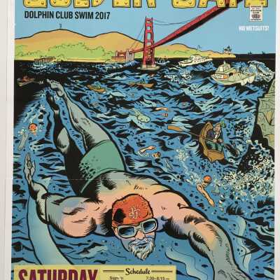 Poster for Golden Gate Swim 2017