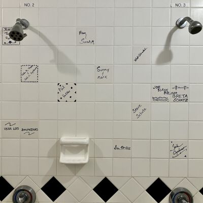 East Wall Tiles Center and Diagram of Tiles