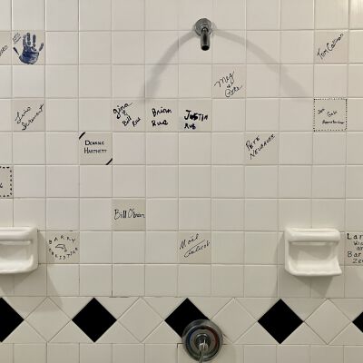 Tiles West Wall Center and Diagram of Tiles