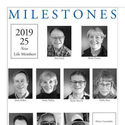 2019 Milestones and Individual Life Member Photographs