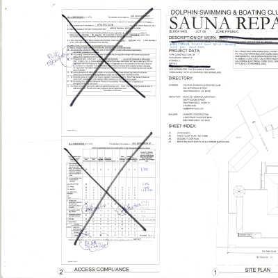 2013 Men's Sauna Repairs Plans