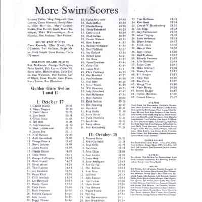 Results of both "slow" and "fast" day races