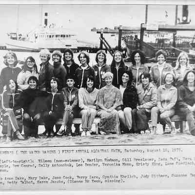 Copy of Photo at SERC with names of swimmers