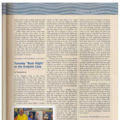 Boat Night article on p. 13 (pdf)