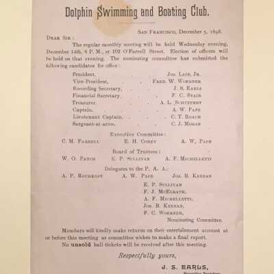 Announcement of Membership Meeting