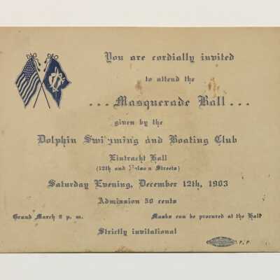Invitation Card to Masquerade Ball