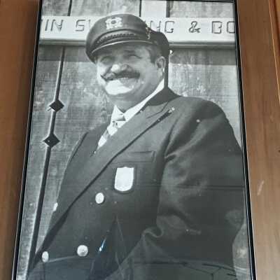 Photo of Herman Zahler in Zahler Boathouse