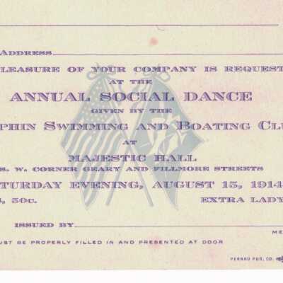 Invitation for Annual Social Dance