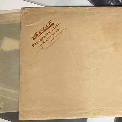 Original envelope and paper from studio