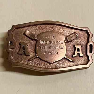 Jim's belt buckle