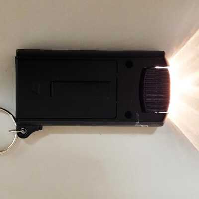 Flashlight in use