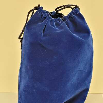 Blue satin bag/pouch