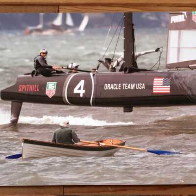 Dolphin Rower and Oracle AC72 America's Cup