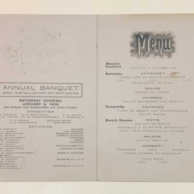 unfolded inside of program and menu (p2-3)