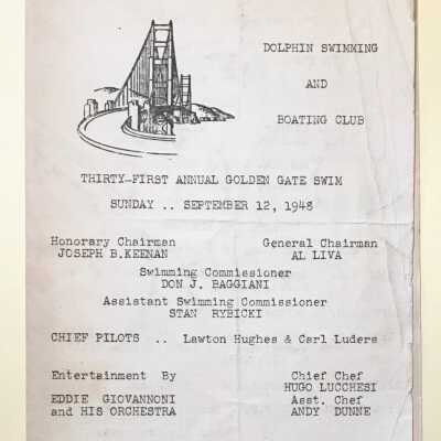 Program Golden Gate Swim 1948