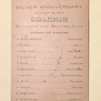 Dance Program for Silver Anniversary