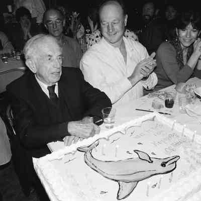 Lou Gallic's 90th Bday 1994, with Joe Schatz.