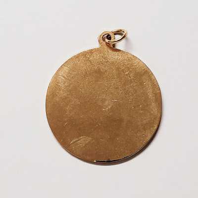 Back side of the medal