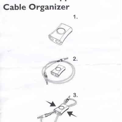 Diagram included with organizer