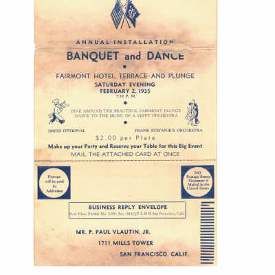 Invitation to Banquet and Dance