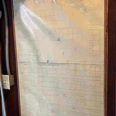 Chart of Men's Lockers