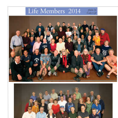 Log Milestones Spring 2014 Life members in two group photos