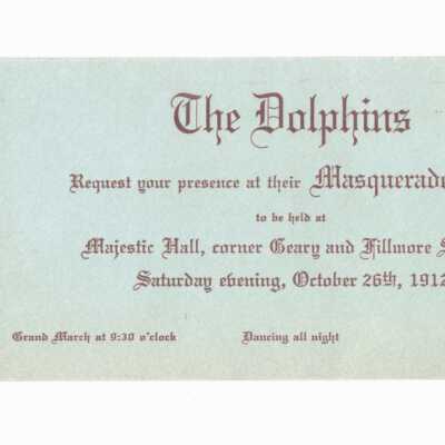 Inside of invitation with tab