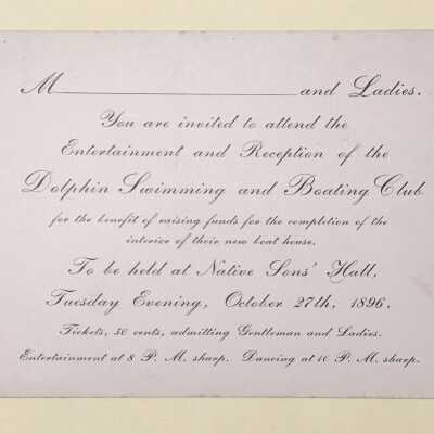 Invitation Card Fundraising Entertainment and Reception