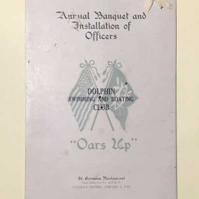 Program and Menu for Annual Banquet