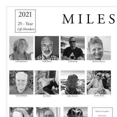 2021 Milestones and Individual Life Member Photographs