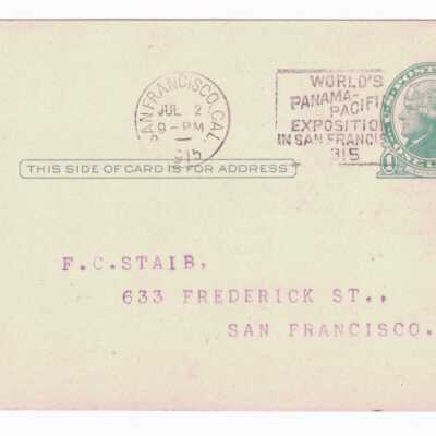 Front of postcard