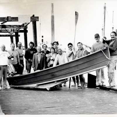 Photo 197402 Launch of Horse in 1974, before it had name board.
