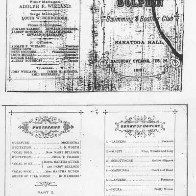 Copy of Program for Third Annual Entertainment and Ball