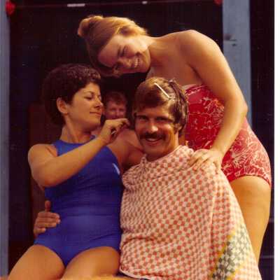 Mike Garibaldi gets a haircut 1978