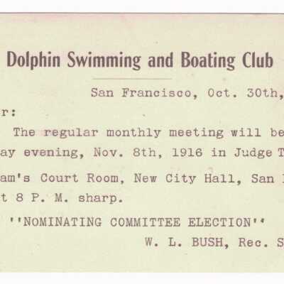 Announcement of Meeting
